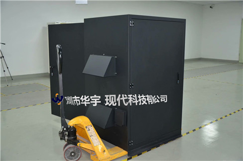 我司21號發(fā)貨浙江，為浙江某公司提供定制款恒溫恒濕戶外投影儀安裝柜(圖1)