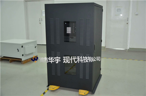 我司21號發(fā)貨浙江，為浙江某公司提供定制款恒溫恒濕戶外投影儀安裝柜(圖2)